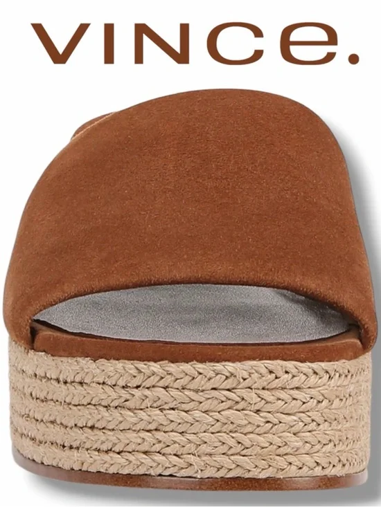 Vince Women’s Margo Platforms in the Size 9 in Sequoia Brown - Picture 11 of 11